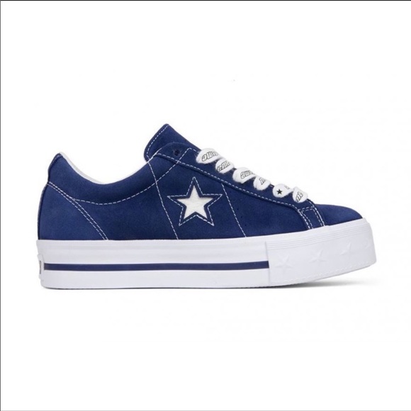 converse one star x mademe suede platform sneaker